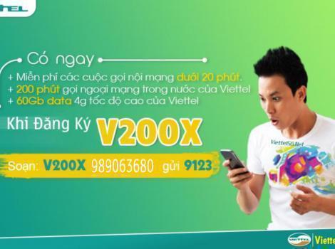 Các gói combo 1 tháng 200k của Viettel 2024