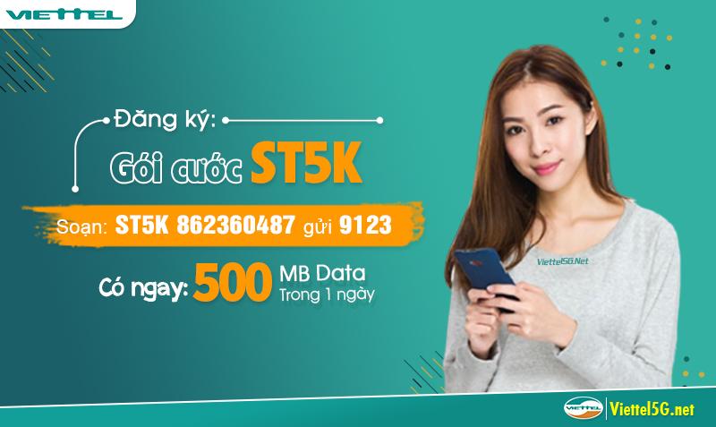 Đăng ký 4G 5k 1 ngày Viettel