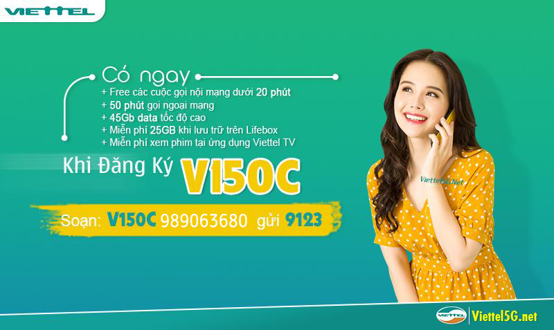 Gói 4G Viettel V150C