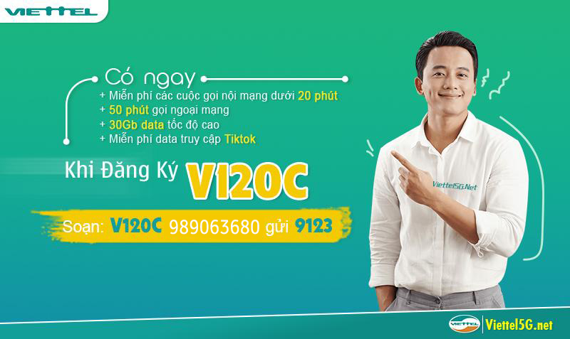 Gói 4G Viettel v120c