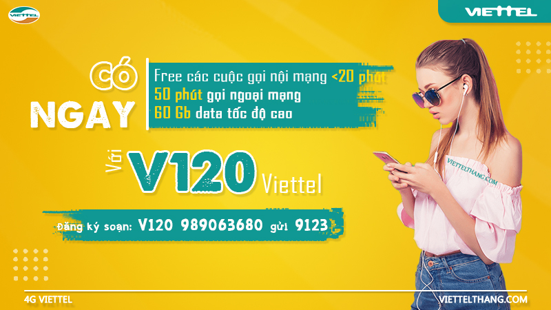 Gói 4G V120 Viettel