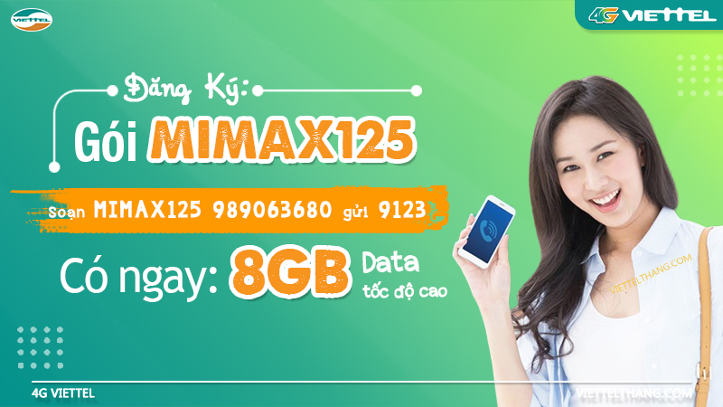 Gói cước 4G Viettel Mimax125