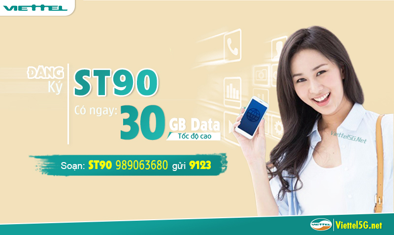 Gói cước 4G của Viettel ST90
