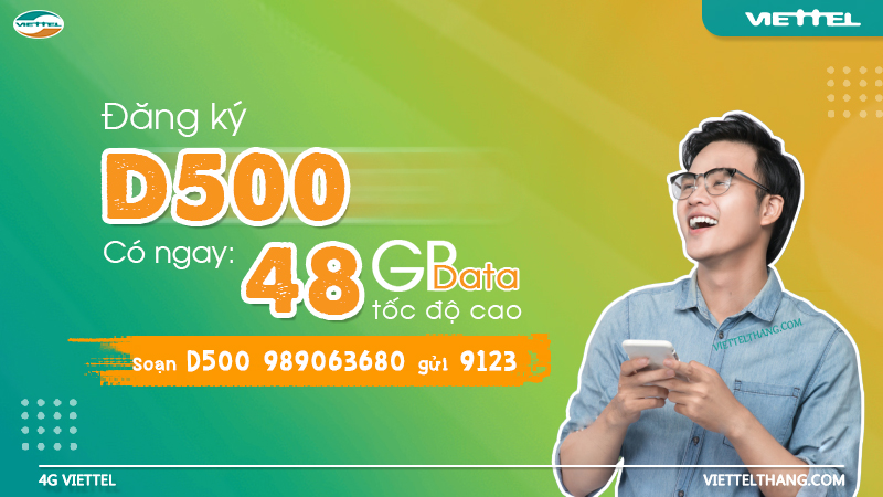 Gói cước D500 Viettel