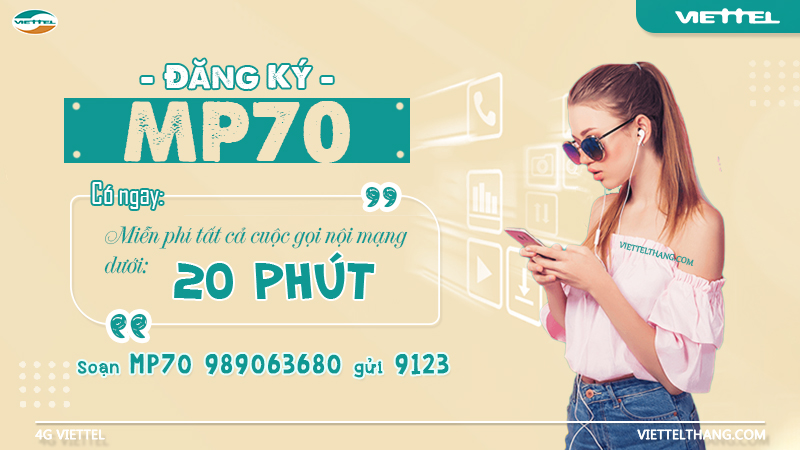 Gói cước MP70 của Viettel