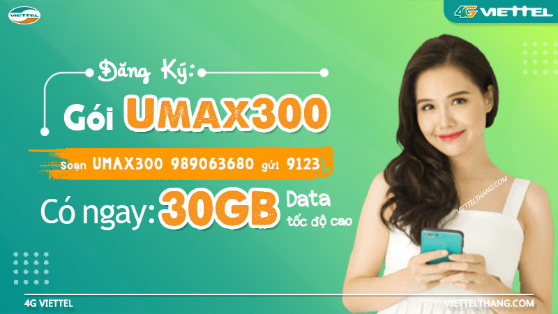 Gói cước Umax300 của Viettel