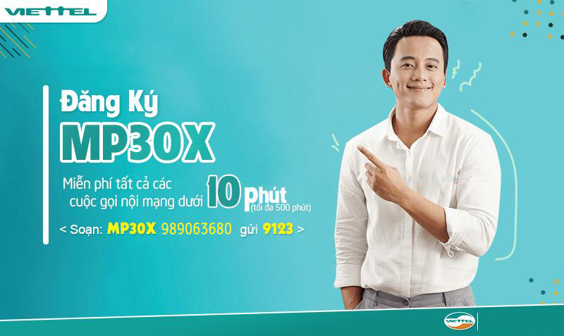 Gói cước gọi nội mạng MP30X Viettel