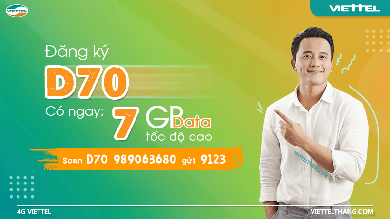 Gói cước D70 của Viettel